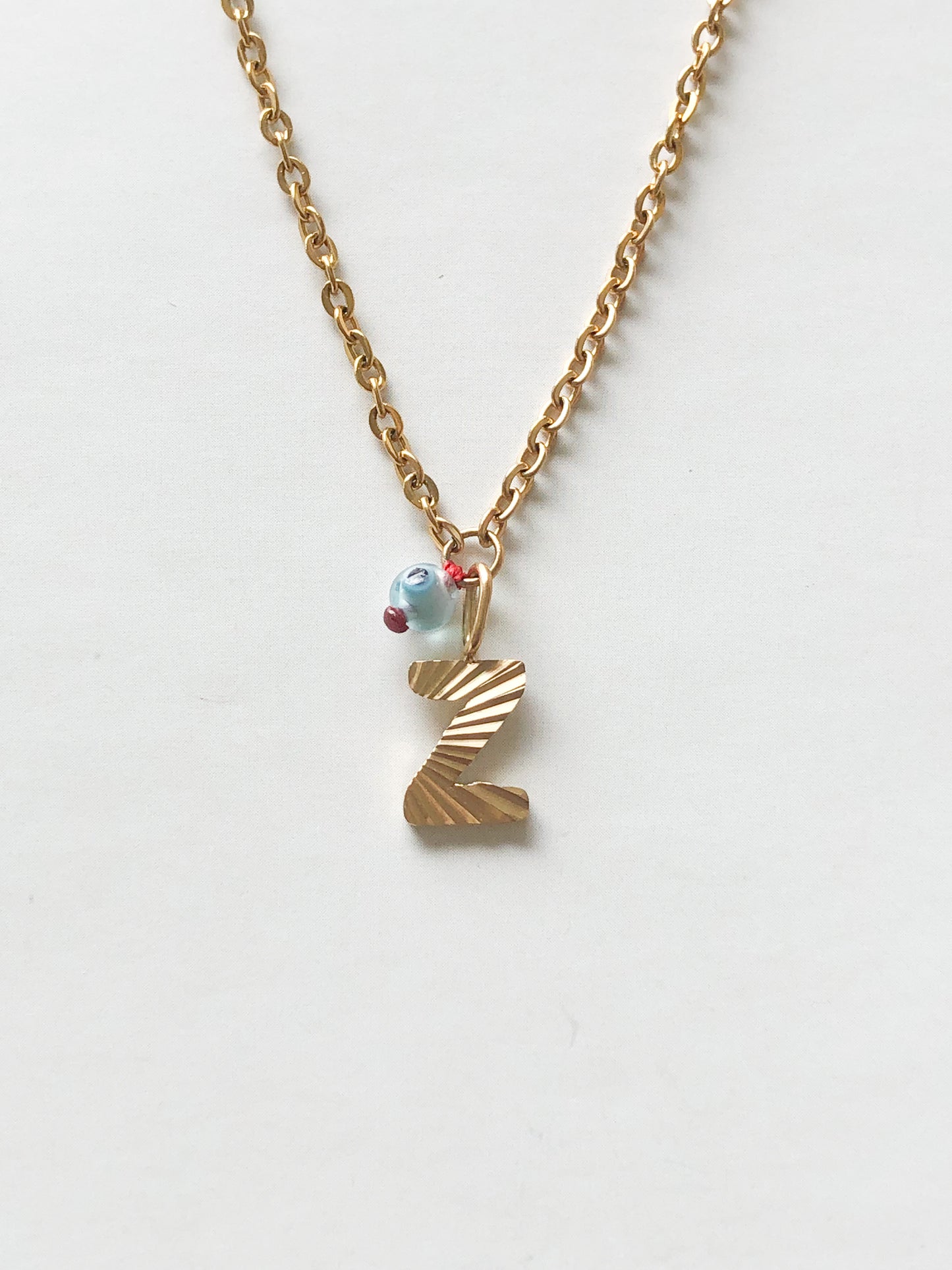 AlphaBeta Evil Eye Necklace ~ Gold - Styled by Anthea