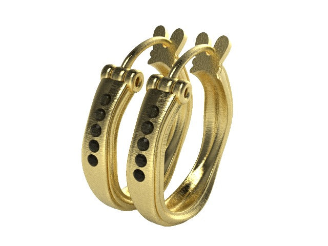 CYCLADE ~ Myconian Huggie Earrings