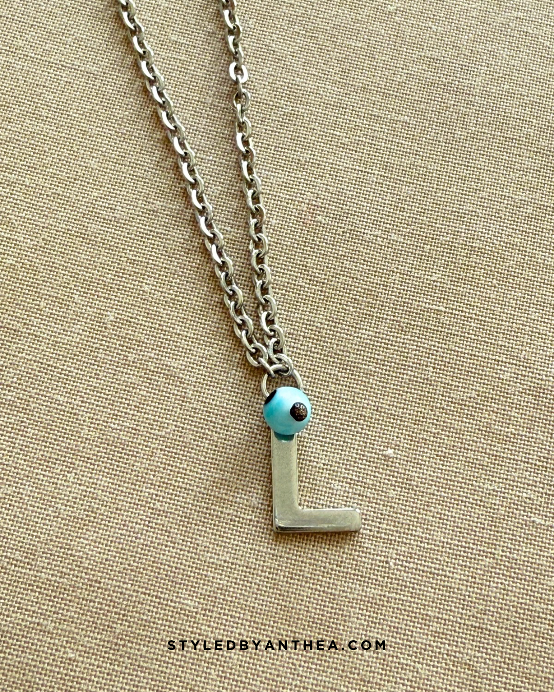 AlphaBeta Silver Evil Eye Necklace Limited Edition - Styled by Anthea