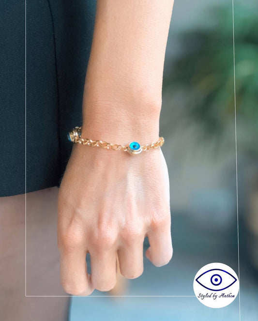 Artemis Evil Eye Bracelet - Styled by Anthea