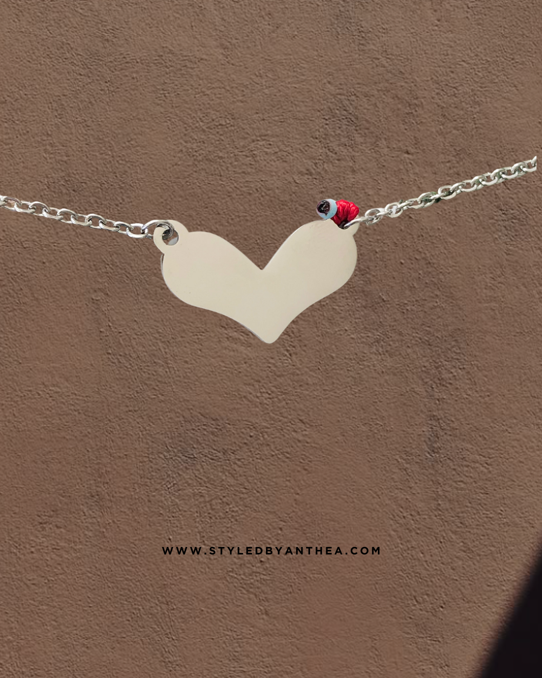 Large Heart Collier Necklace