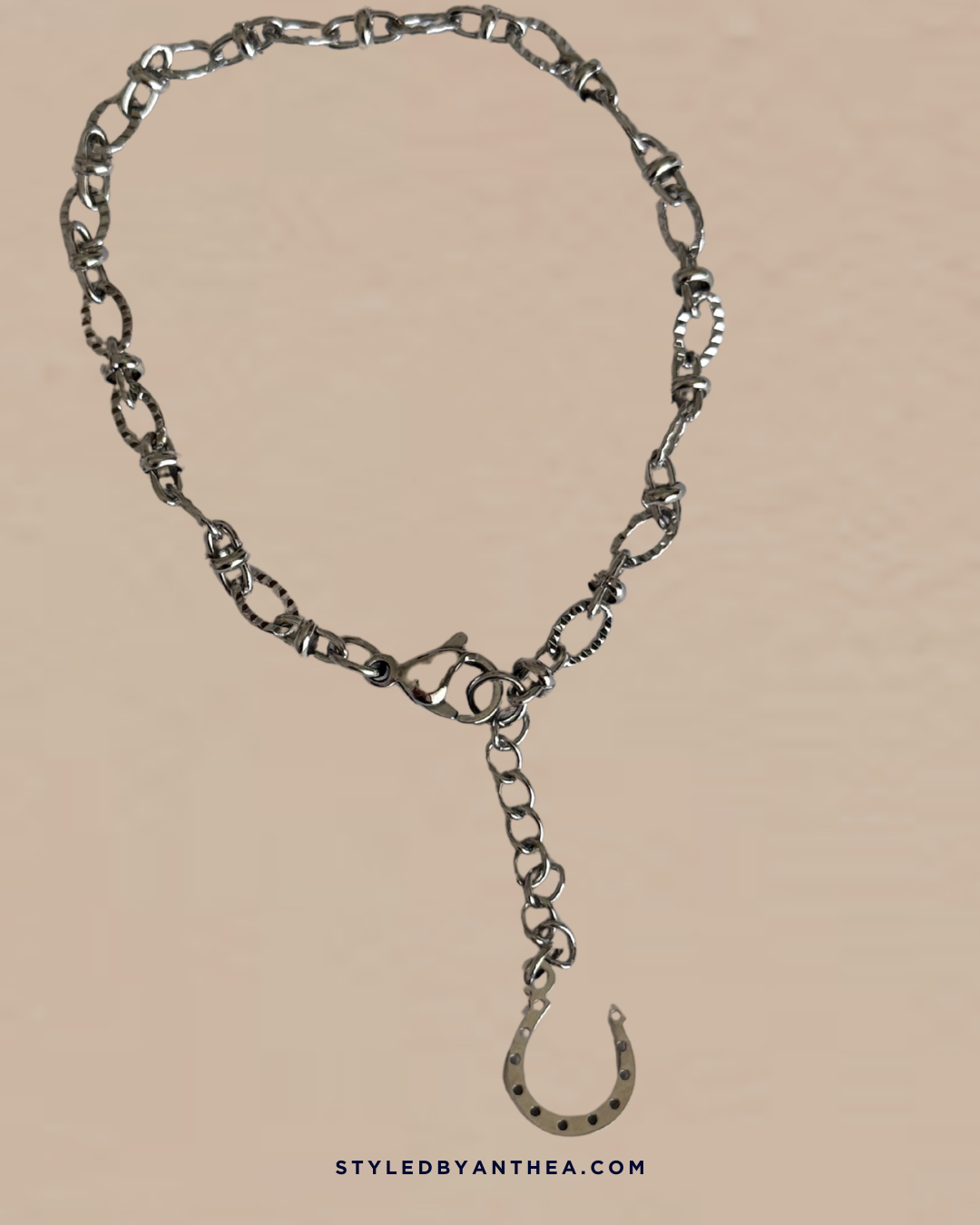 Rhodos Silver Bracelet - Horseshoe - Styled by Anthea