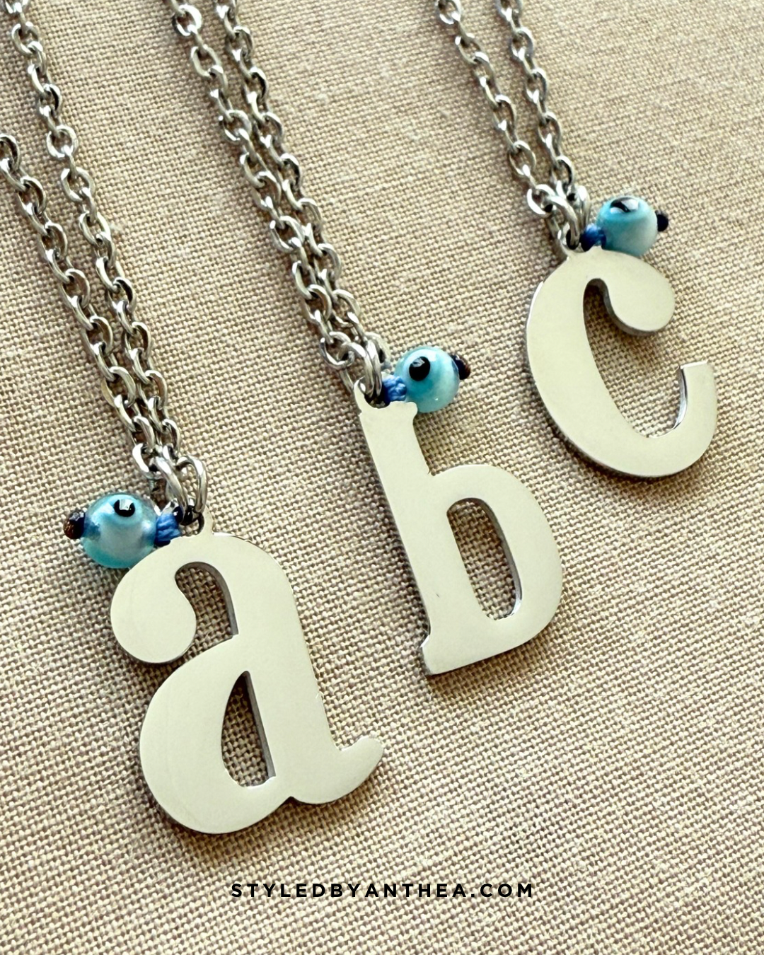 AlphaBeta Silver Evil Eye Necklace Limited Edition - Styled by Anthea