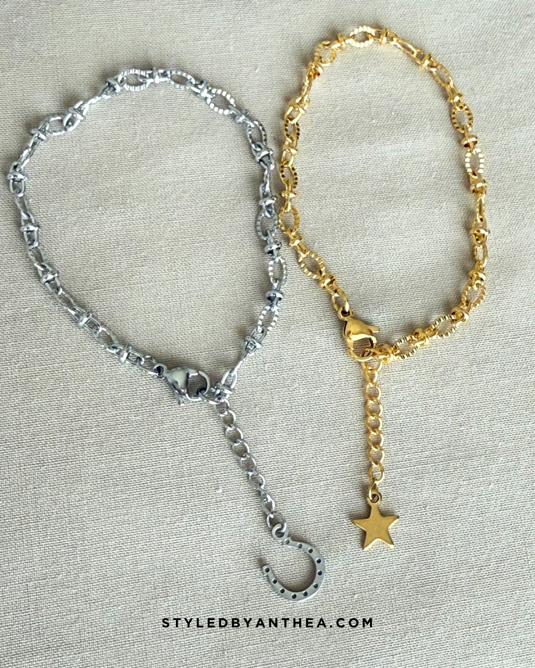 Rhodos Silver Bracelet - Horseshoe - Styled by Anthea