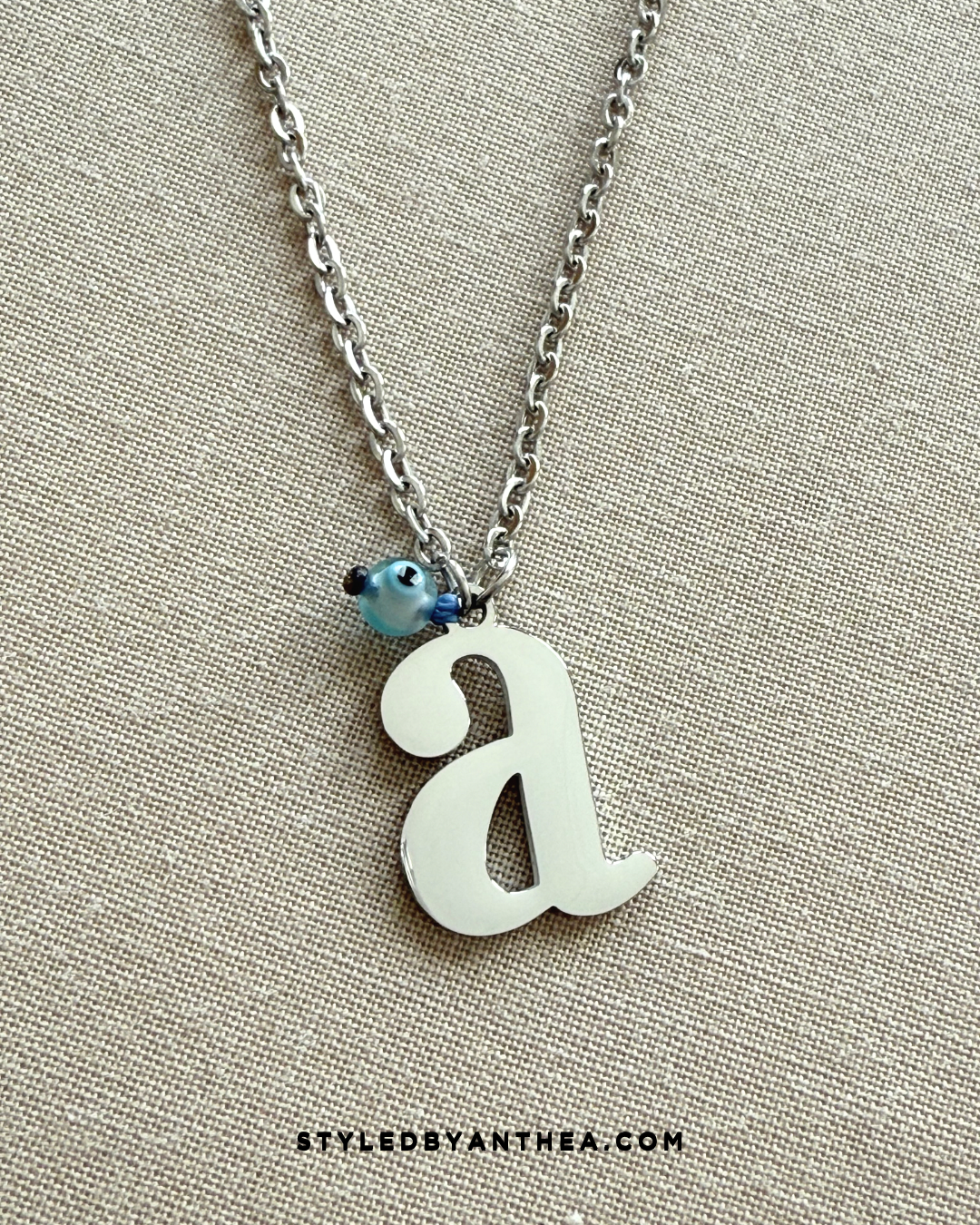 AlphaBeta Silver Evil Eye Necklace Limited Edition - Styled by Anthea