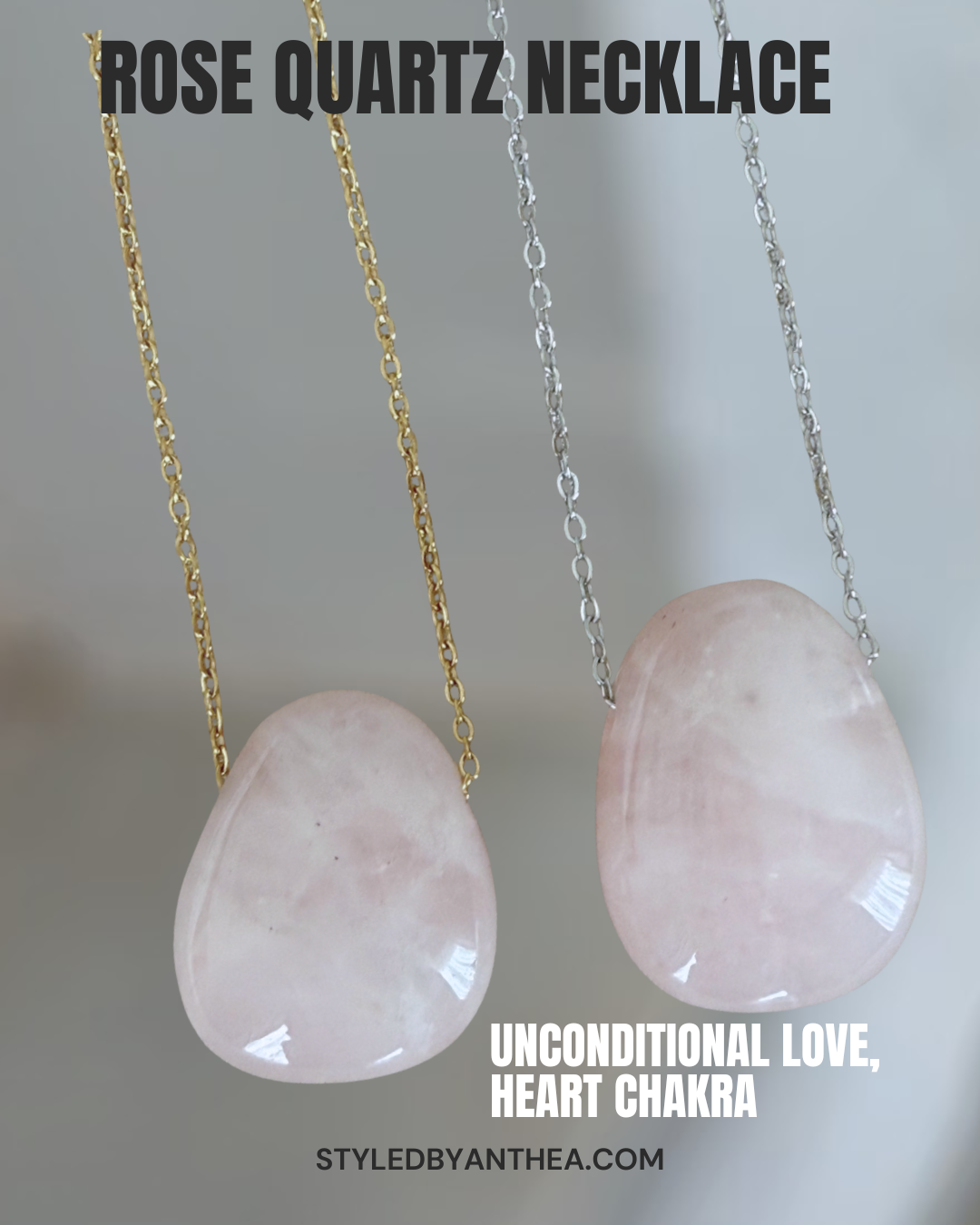 Delphion - Rose Quarts Necklace