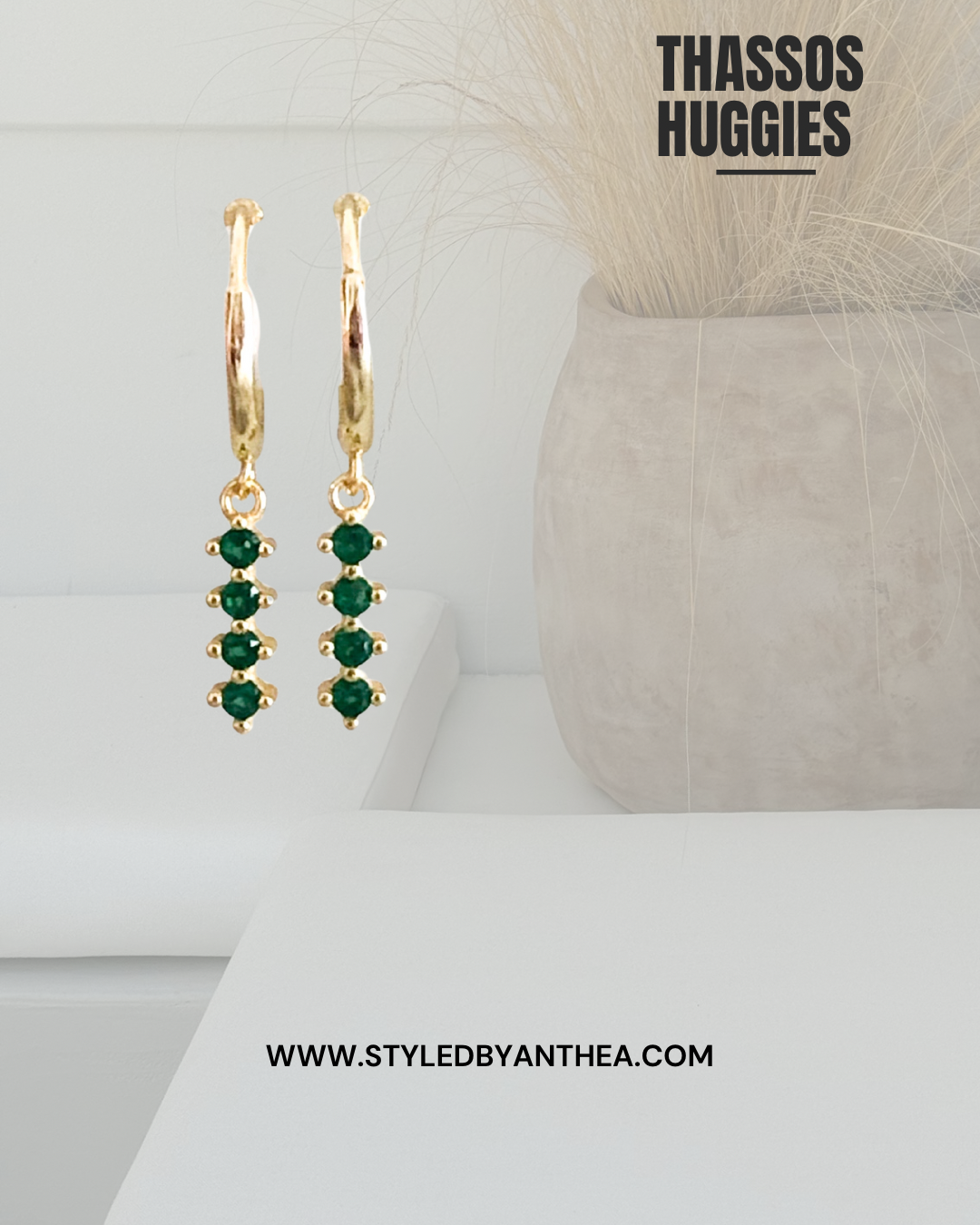 Earrings - Thasos Huggies