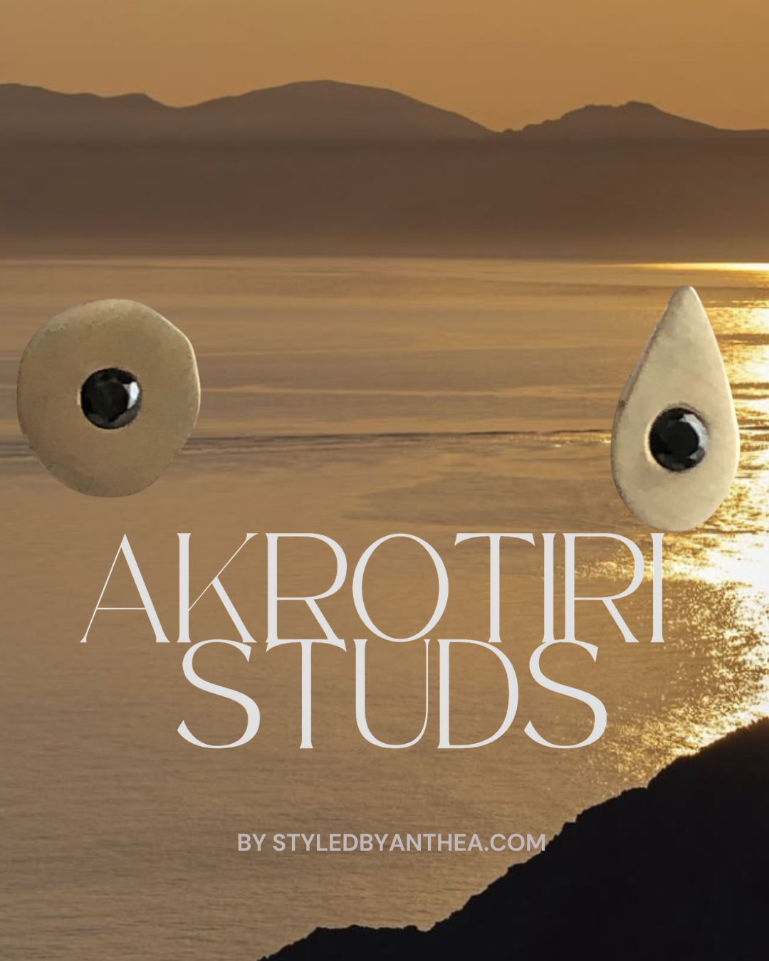 CYCLADE ~ Akrotiri Stud Earrings