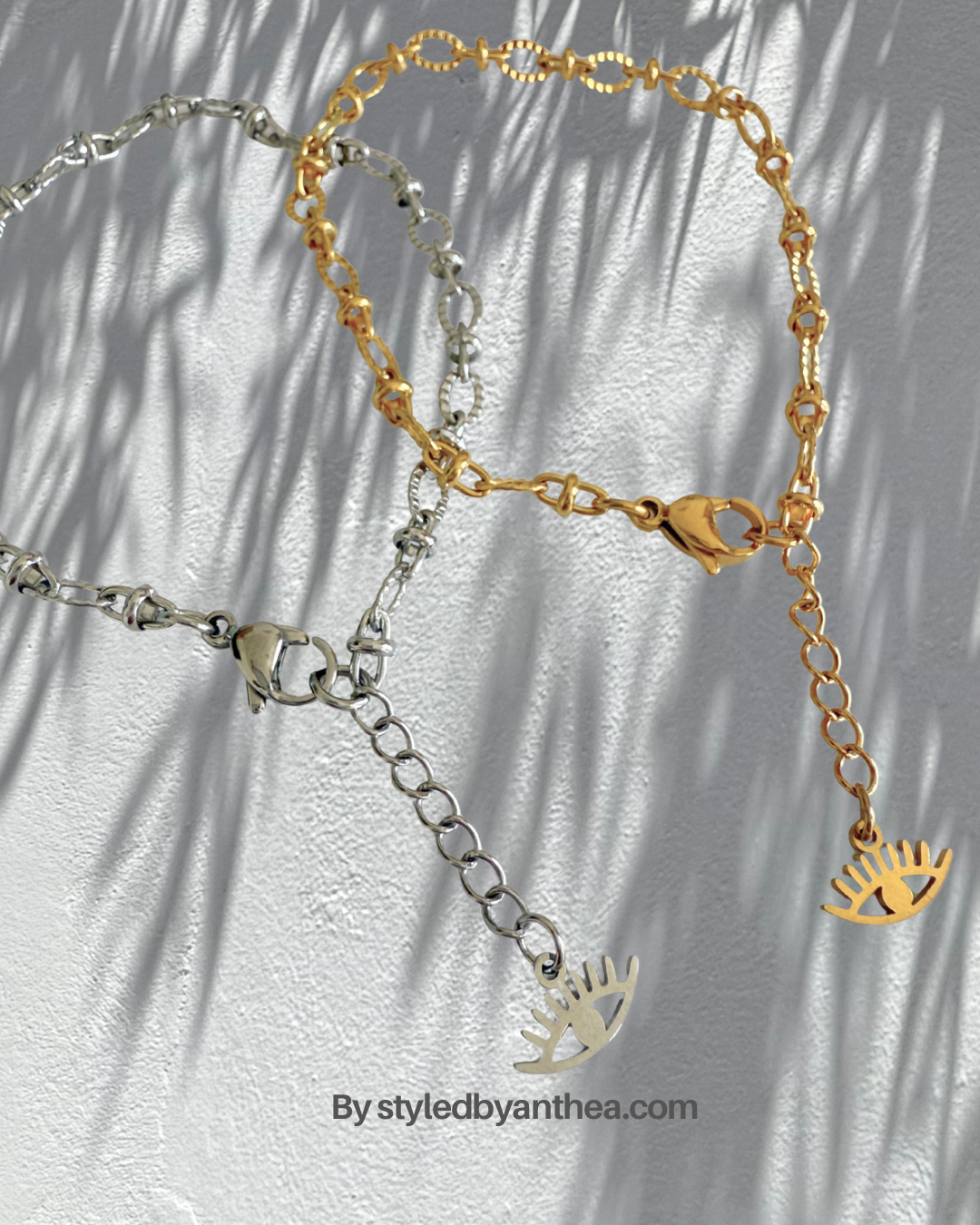 Rhodos Gold Bracelet - Evil eye
