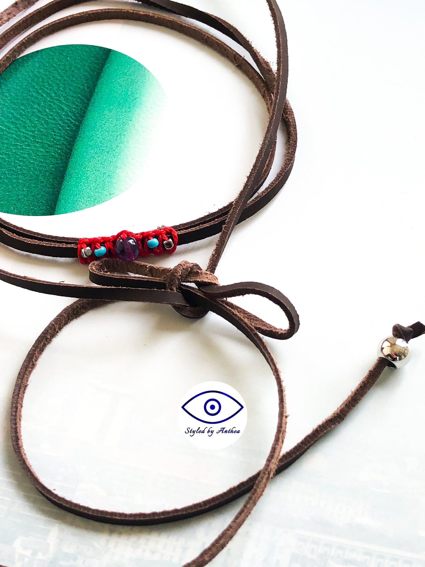 Delphion - Athena Wrap Necklace - Amethyst - Styled by Anthea