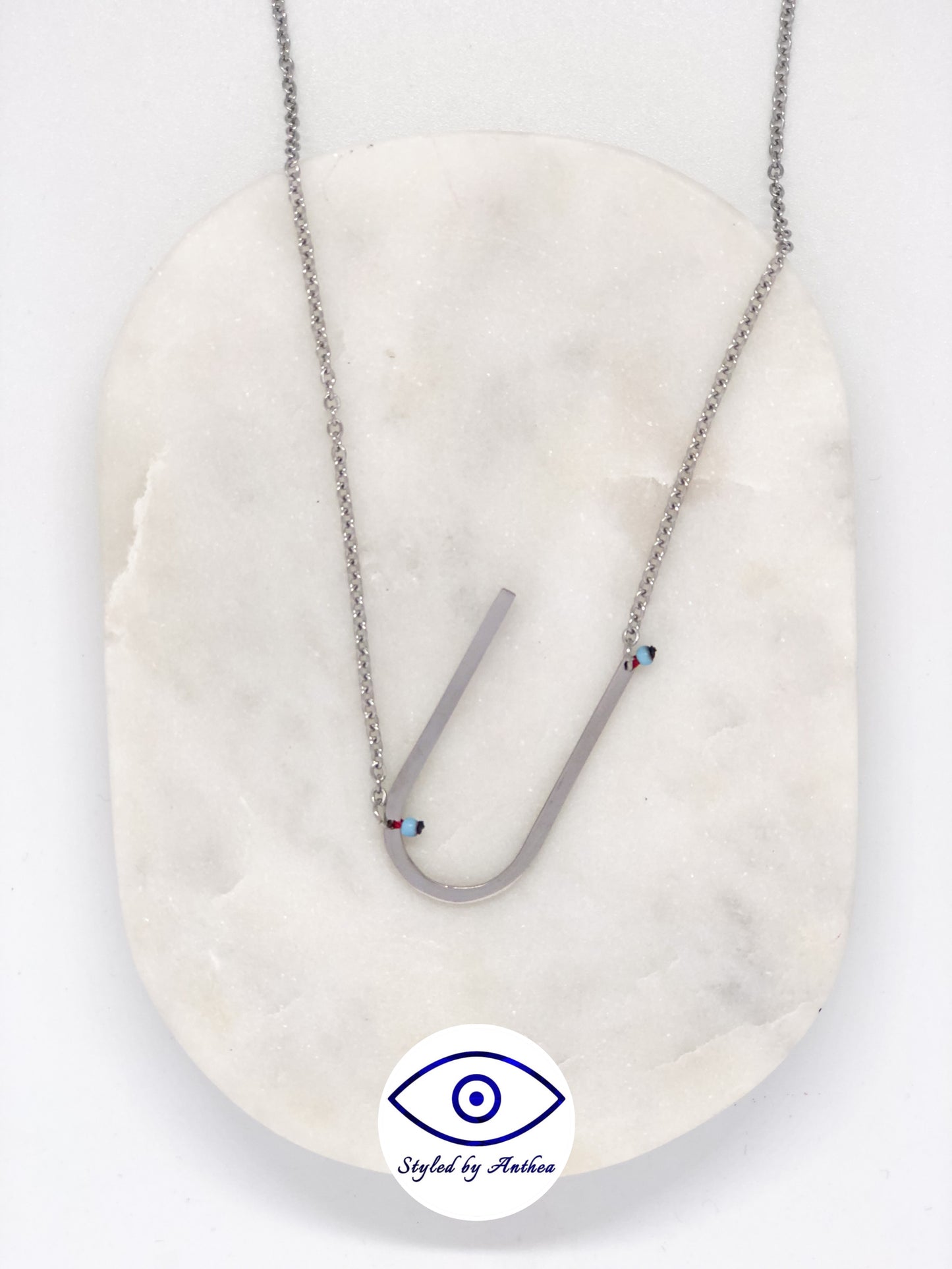ALPHABET Silver Necklace - A-Z