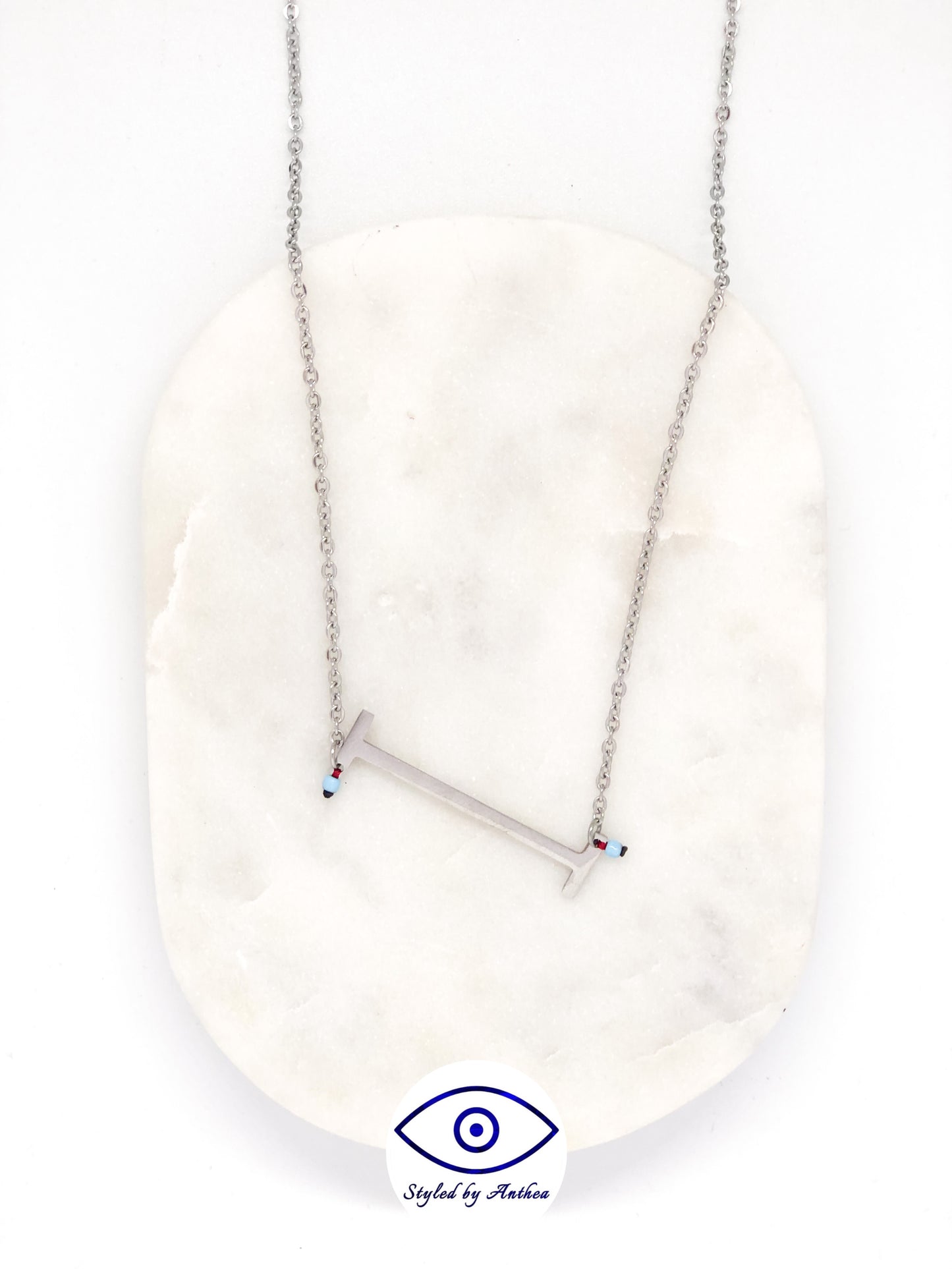ALPHABET Silver Necklace - A-Z