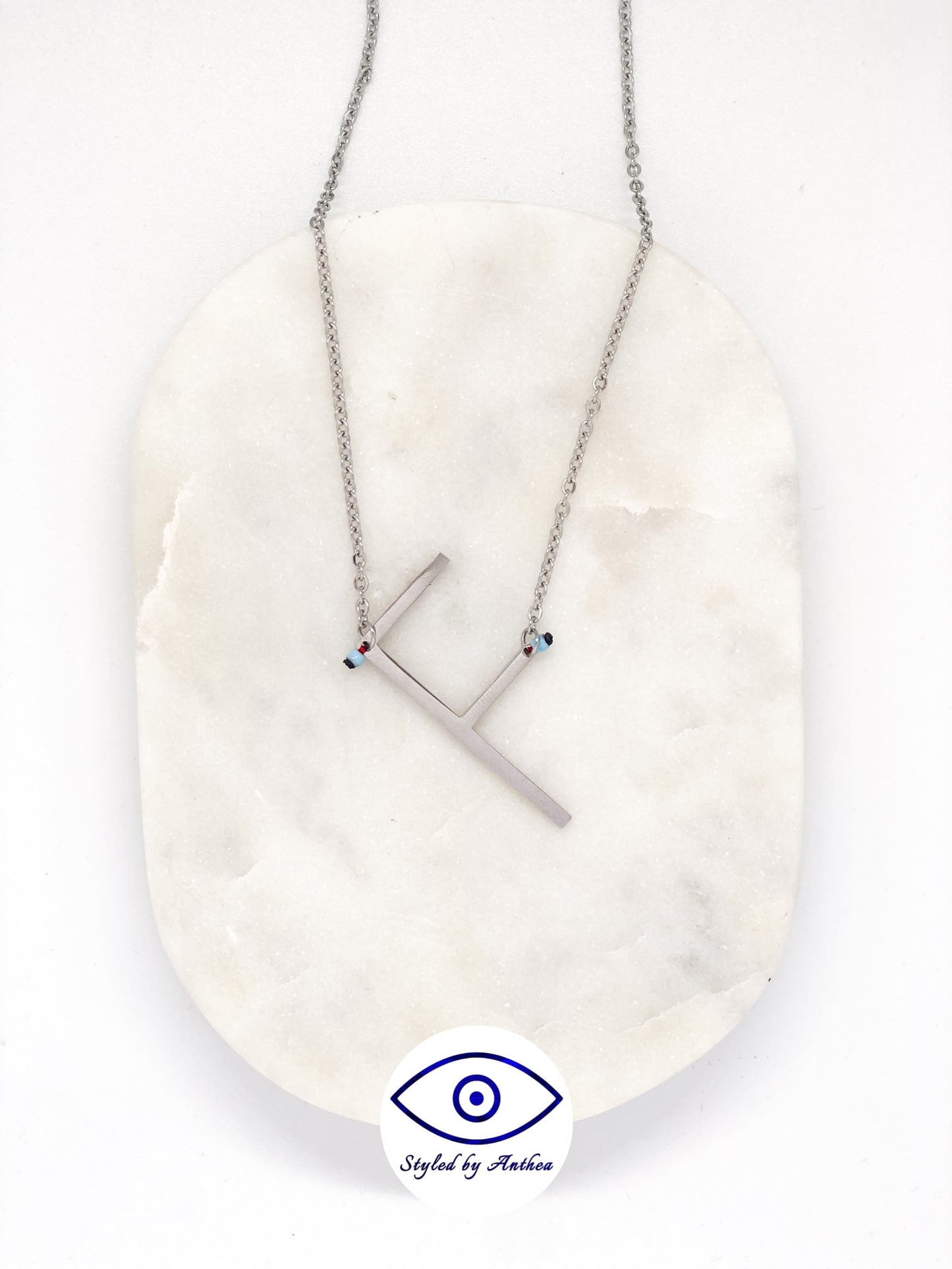 ALPHABET Silver Necklace - A-Z