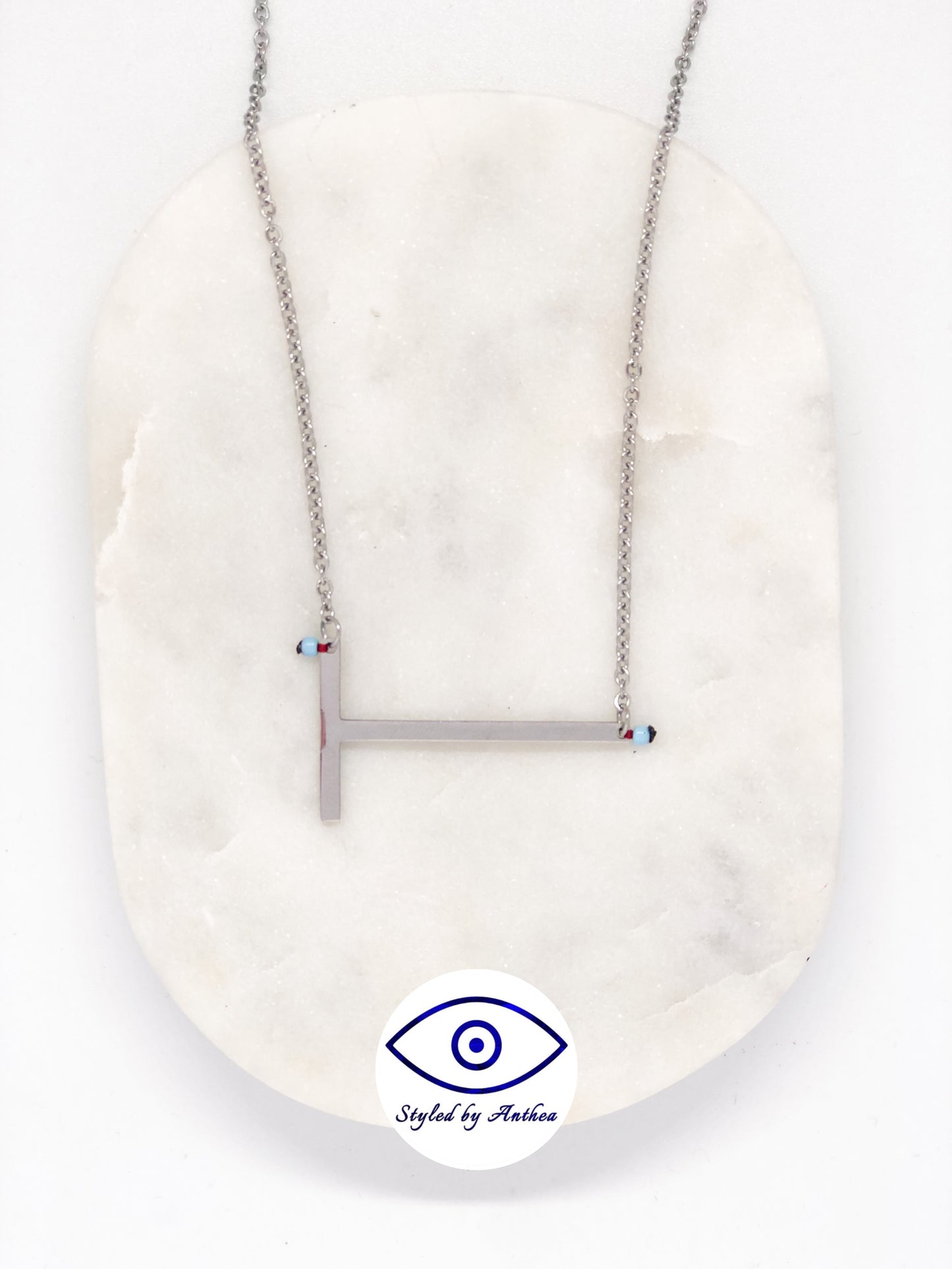 ALPHABET Silver Necklace - A-Z