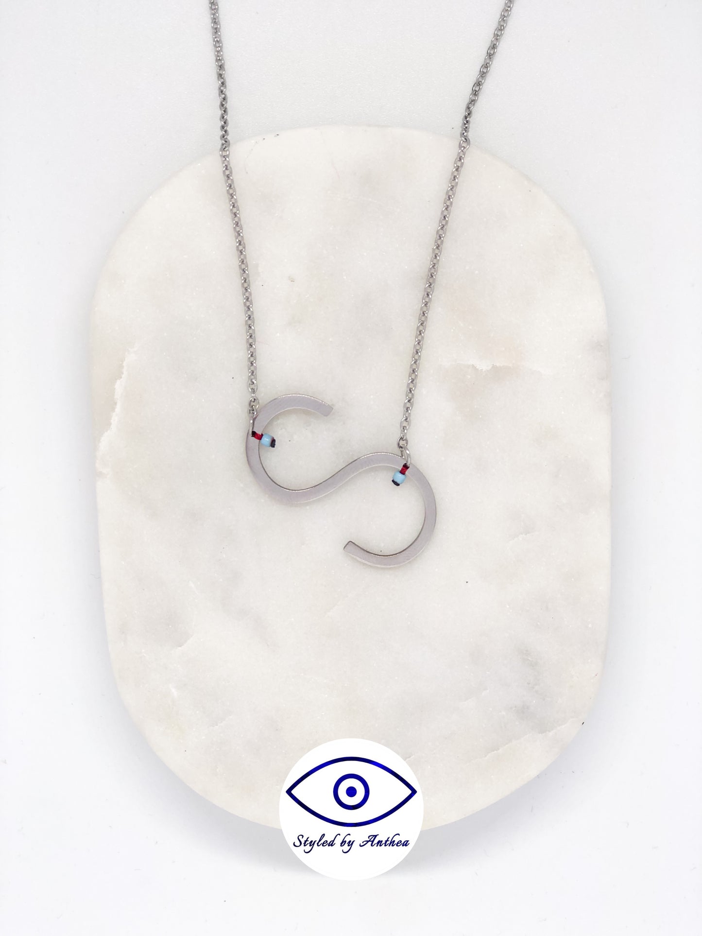 ALPHABET Silver Necklace - A-Z