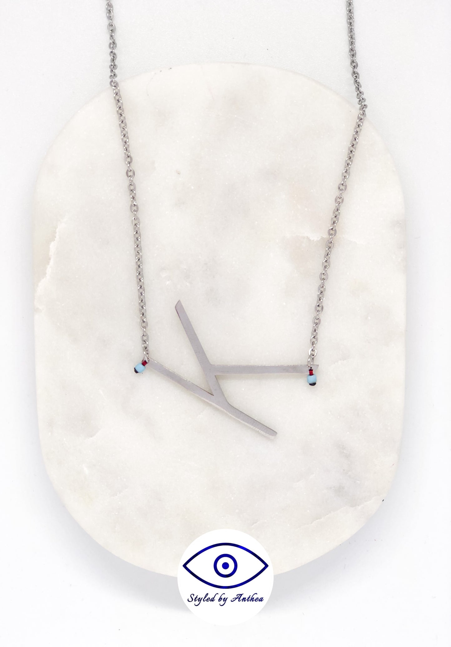 ALPHABET Silver Necklace - A-Z