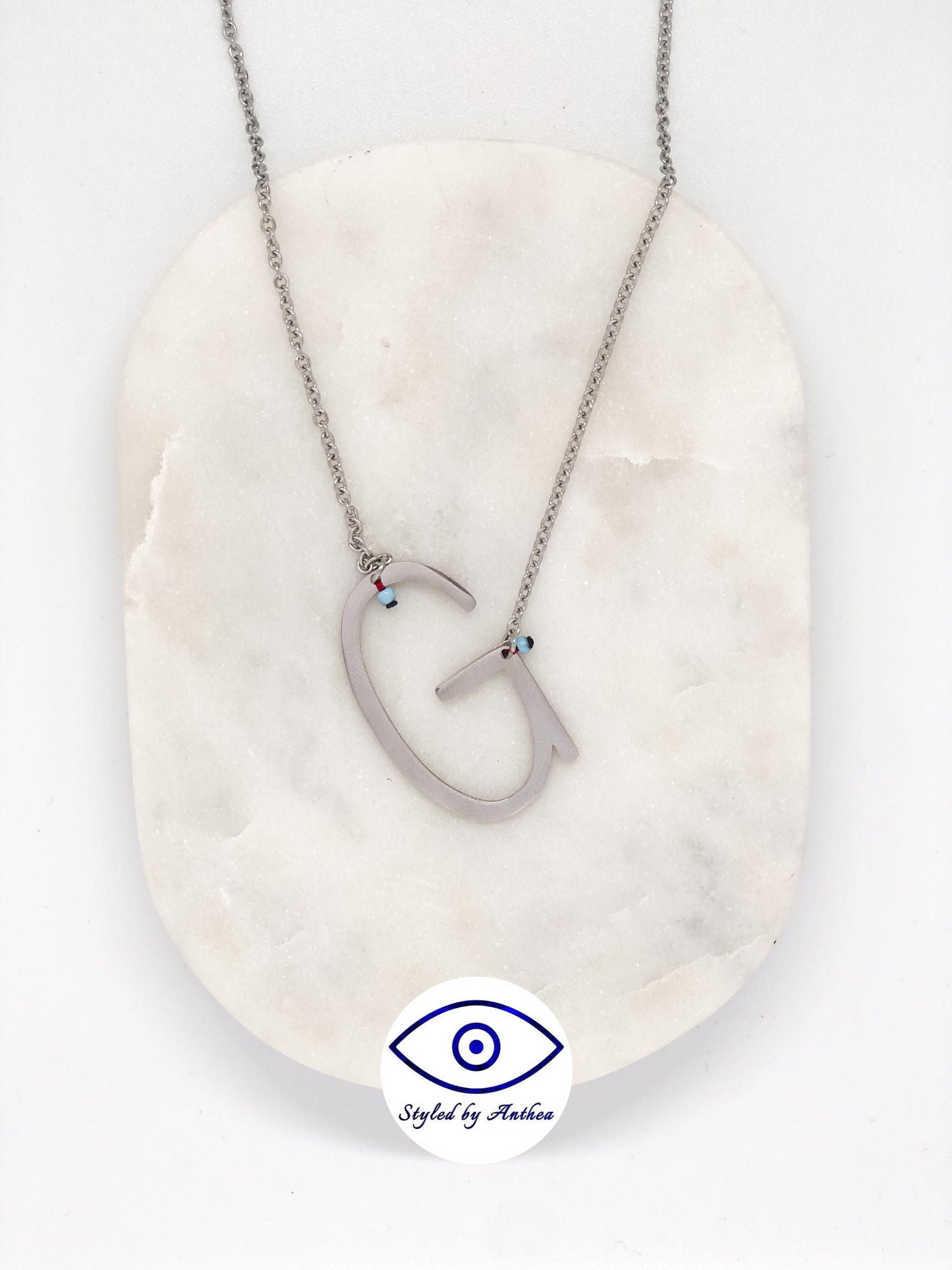 ALPHABET Silver Necklace - A-Z
