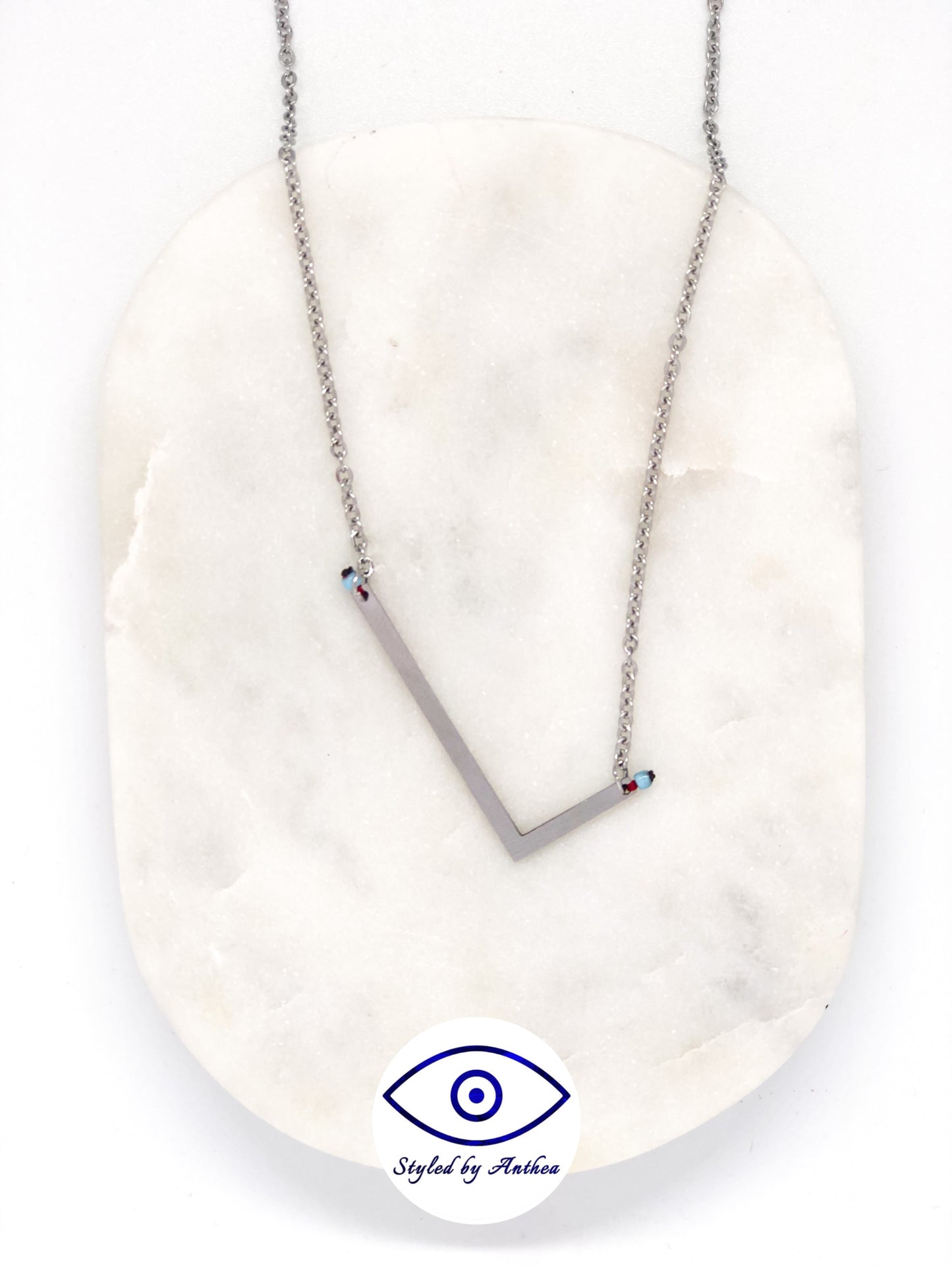 ALPHABET Silver Necklace - A-Z
