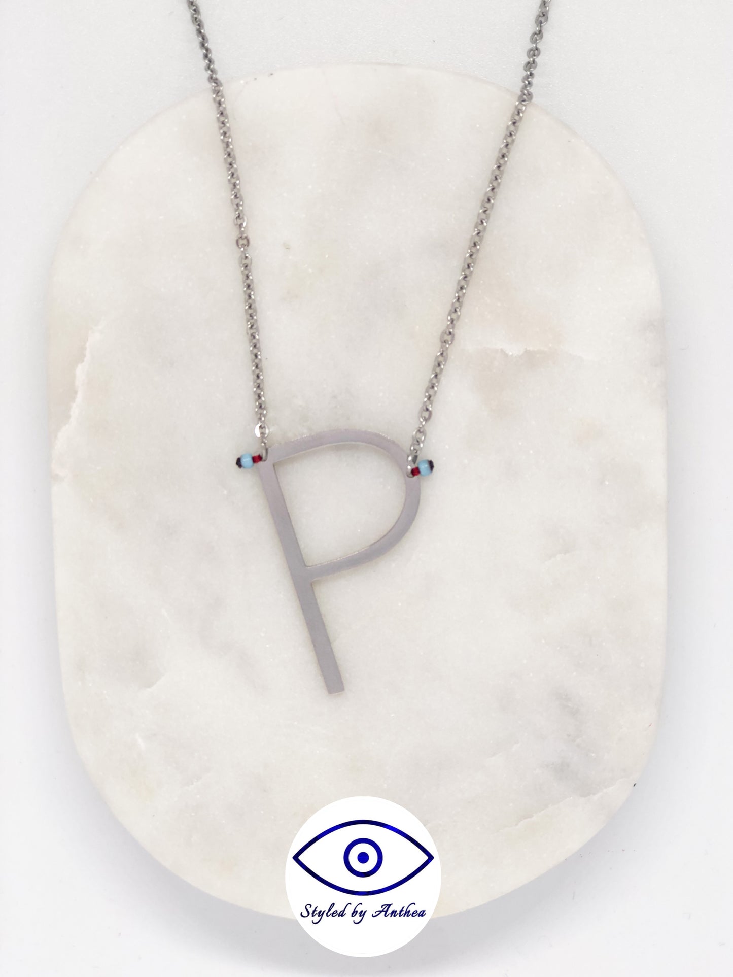 ALPHABET Silver Necklace - A-Z