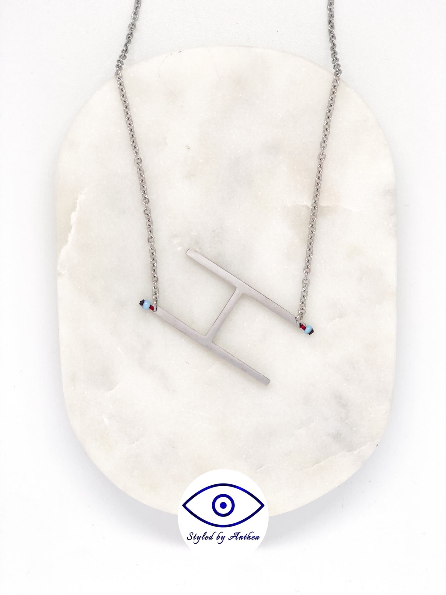 ALPHABET Silver Necklace - A-Z