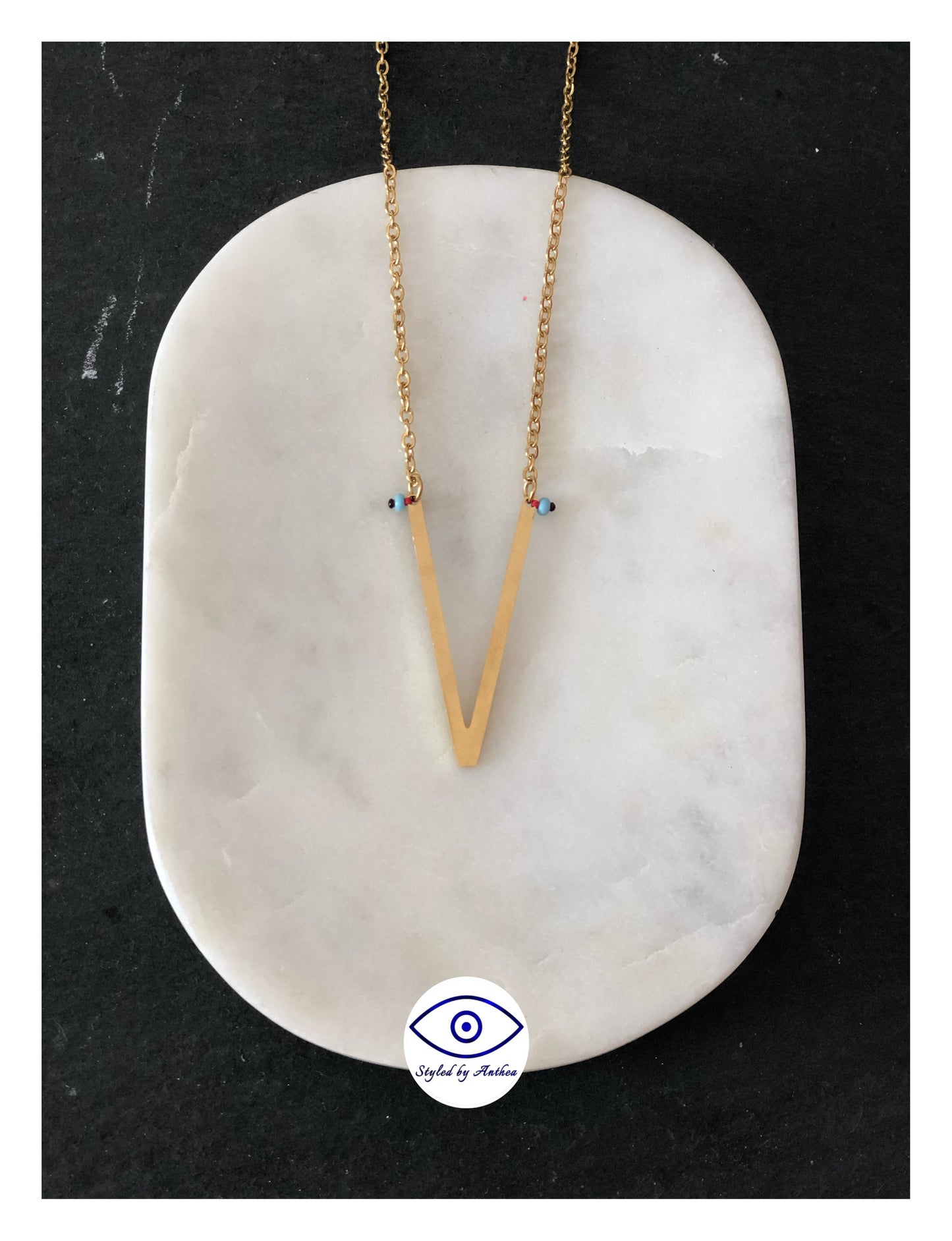 ALPHABET Gold Necklaces - A-Z