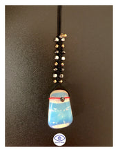 Load image into Gallery viewer, Delphion - Adjustable Black Necklace - Opal