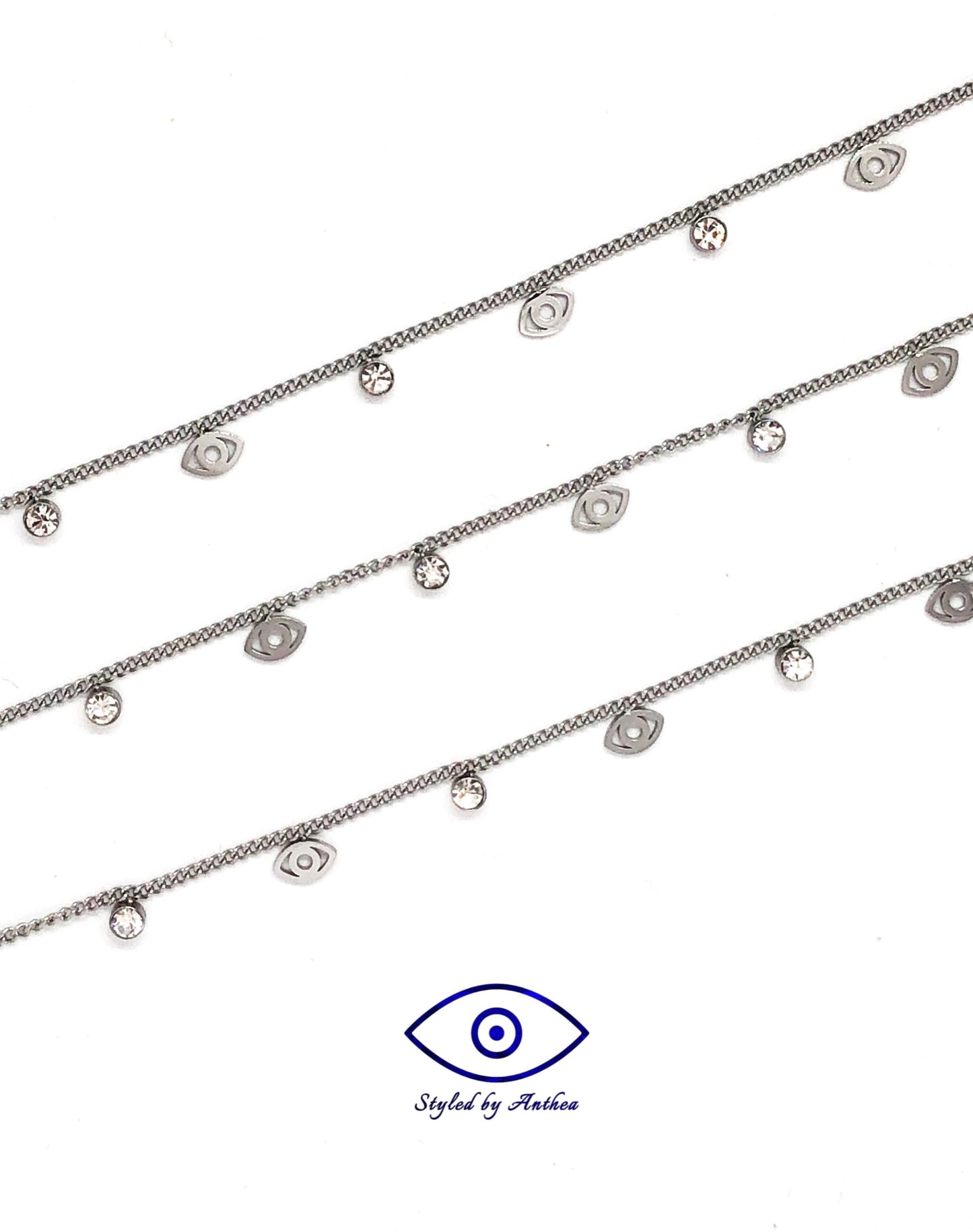 Kalokairi Evil Eye Anklet - Styled by Anthea