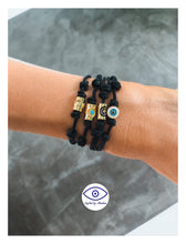 Load image into Gallery viewer, Adjustable Black Bracelets - Ornos