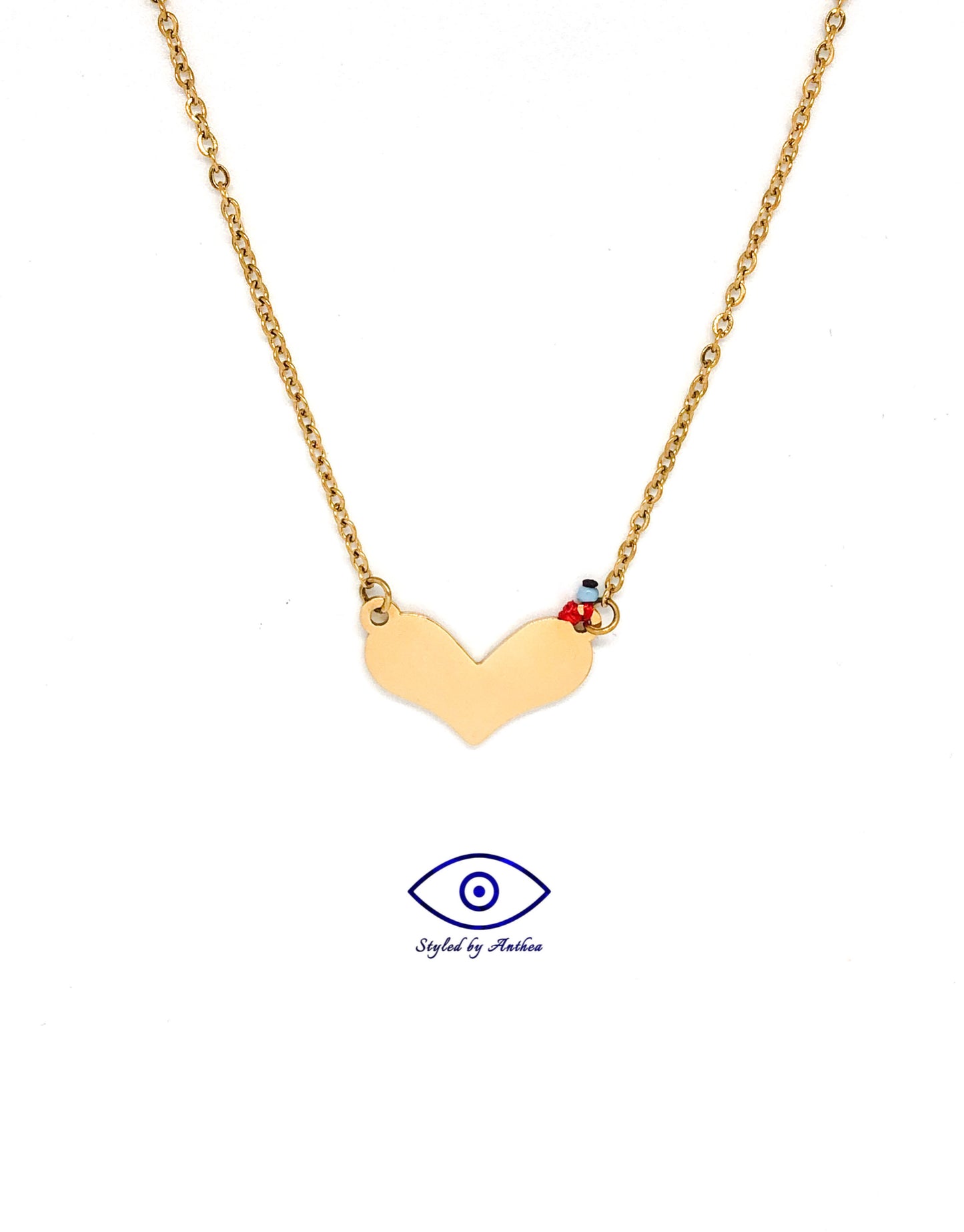 Large Heart Collier Necklace