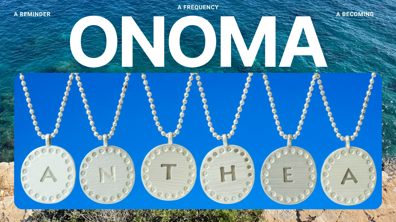 ONOMA Silver Initial Necklace | Personalised Greek Jewellery – Styled by Anthea