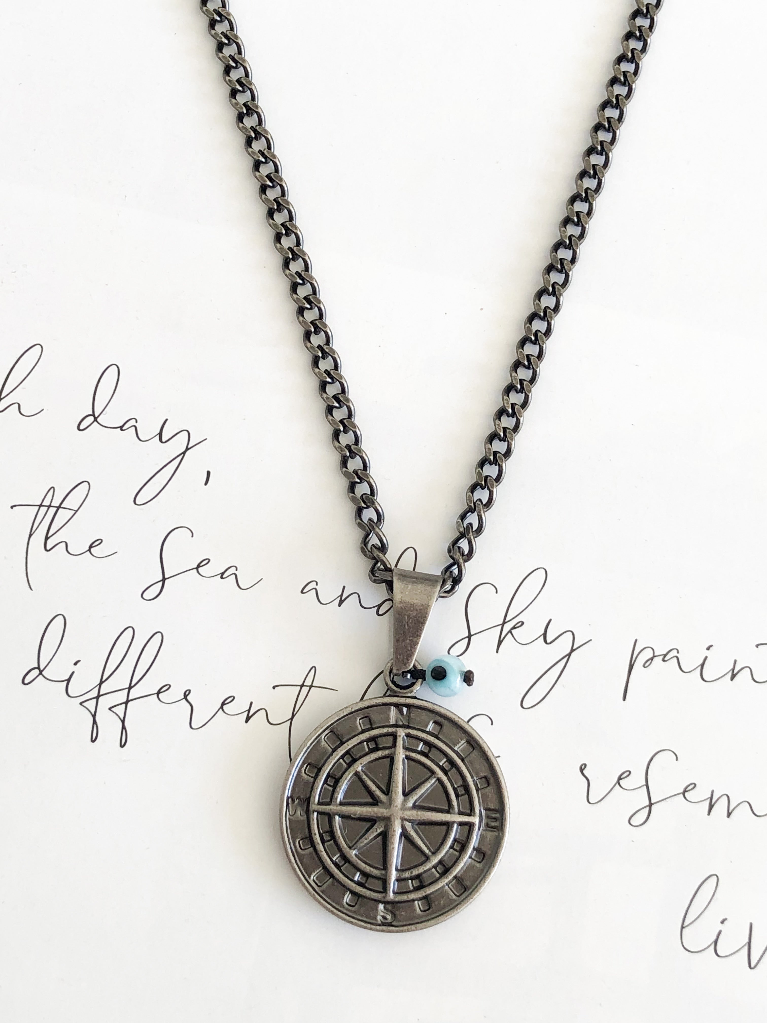 Men’s Compass + Minoan Necklace Stack - Styled by Anthea