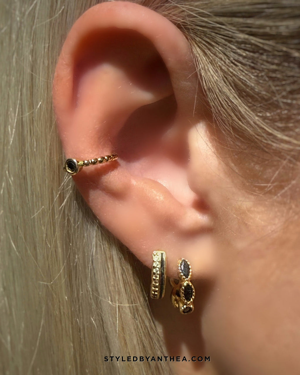 Earrings - Mytakas Gold Huggies