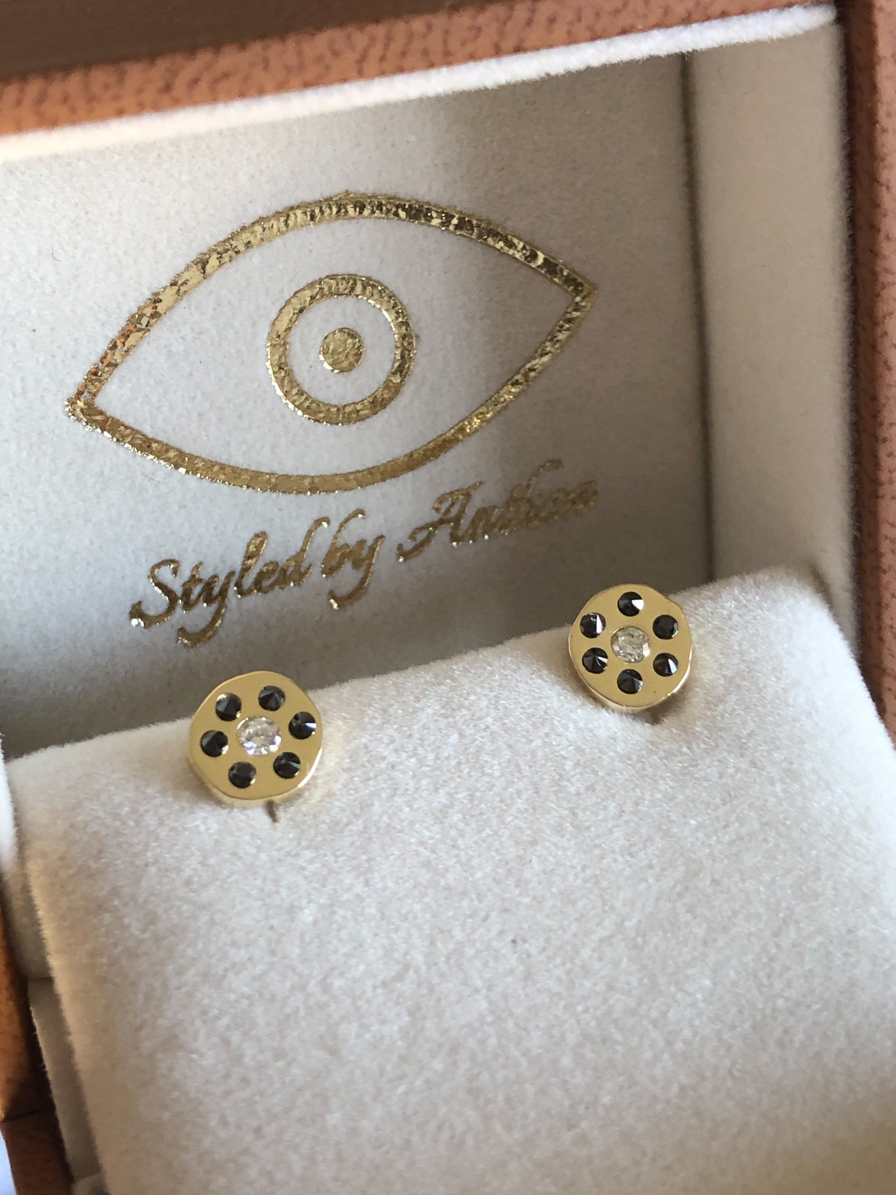 CYCLADE ~ Evil Eye Stud Earrings - Styled by Anthea