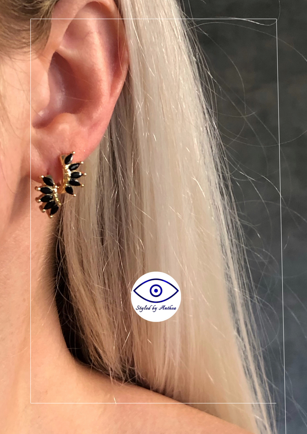 Earrings - Nafplion Gold Huggies - Styled by Anthea
