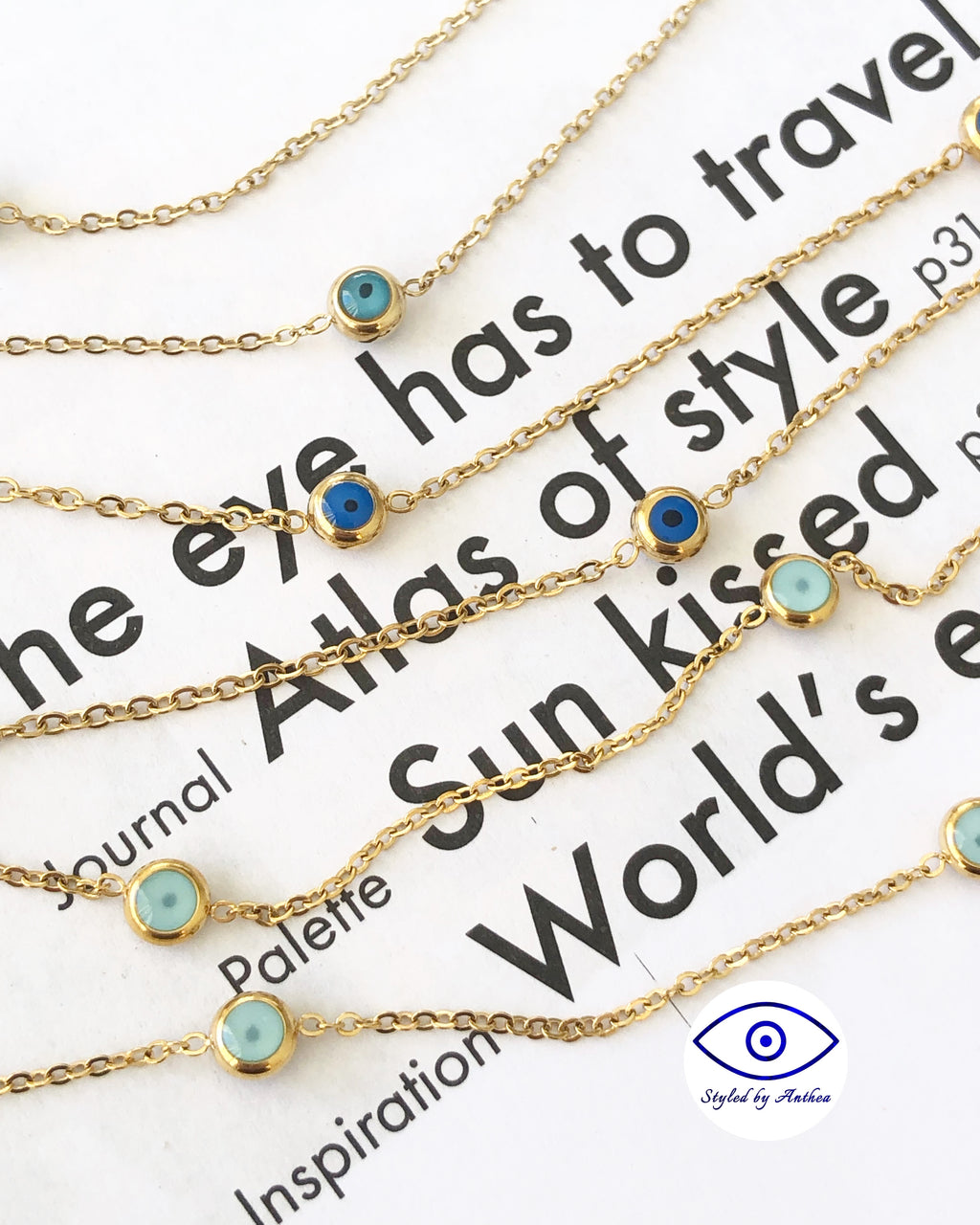 Mati Necklace (Evil Eye) - Styled by Anthea 