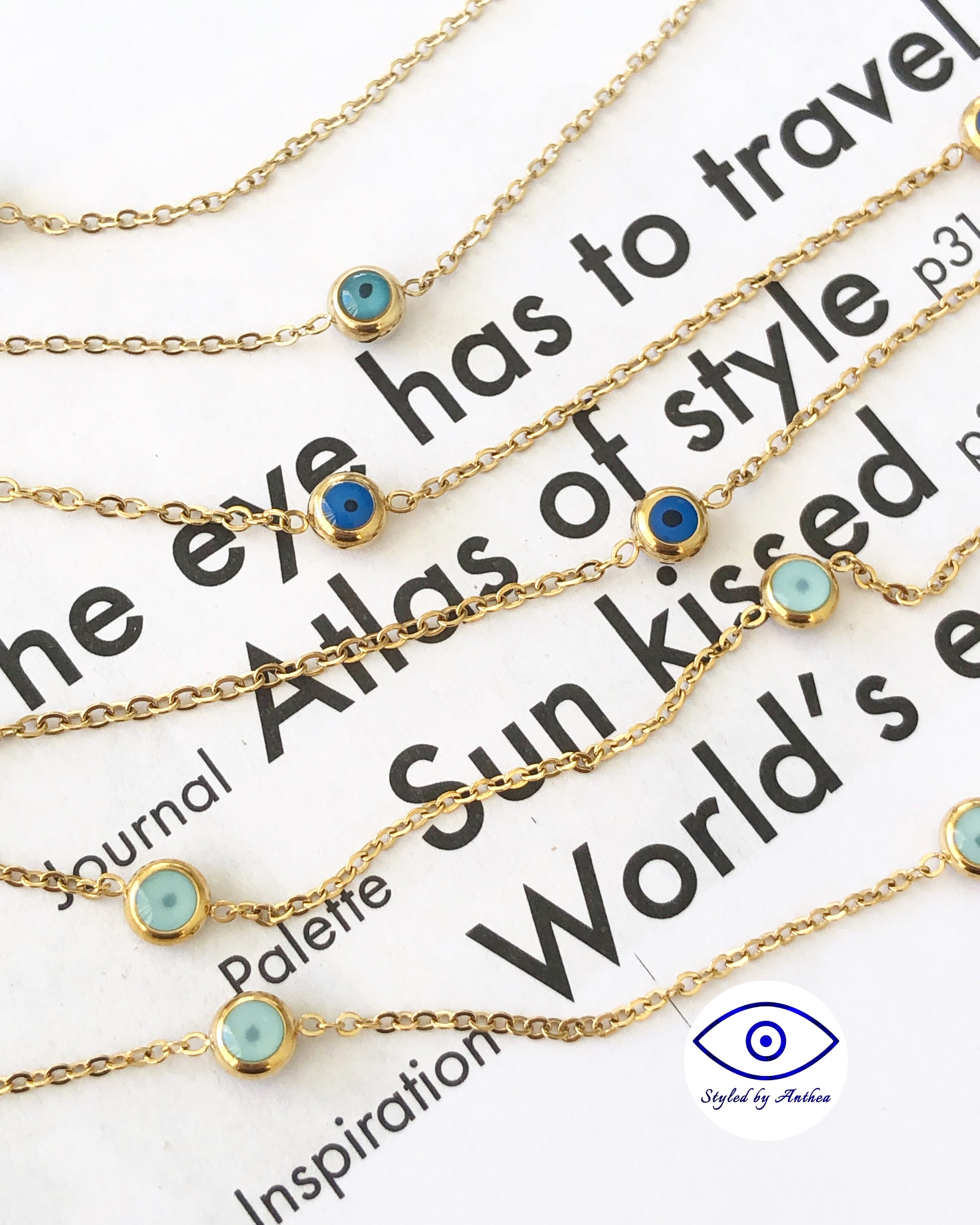 Mati Necklace (Evil Eye) - Styled by Anthea 