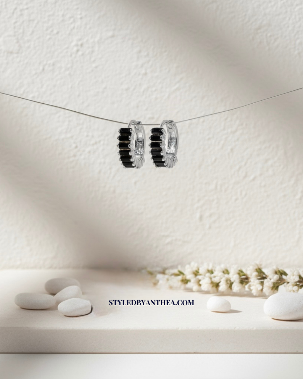 Earrings - Sarakiniko Silver Huggies