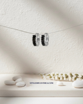 Earrings - Sarakiniko Silver Huggies