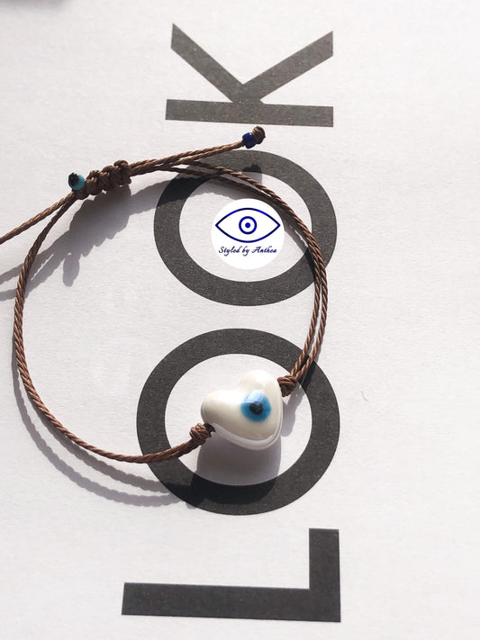 Adjustable Brown Bracelet - Eye Heart You