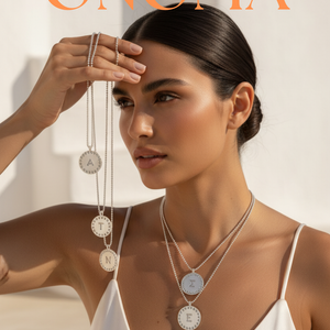 ONOMA Silver Initial Necklace | Personalised Greek Jewellery – Styled by Anthea