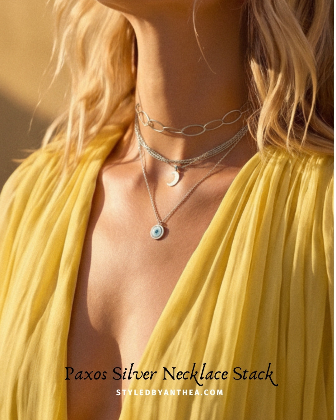 Paxos Silver Necklace Stack