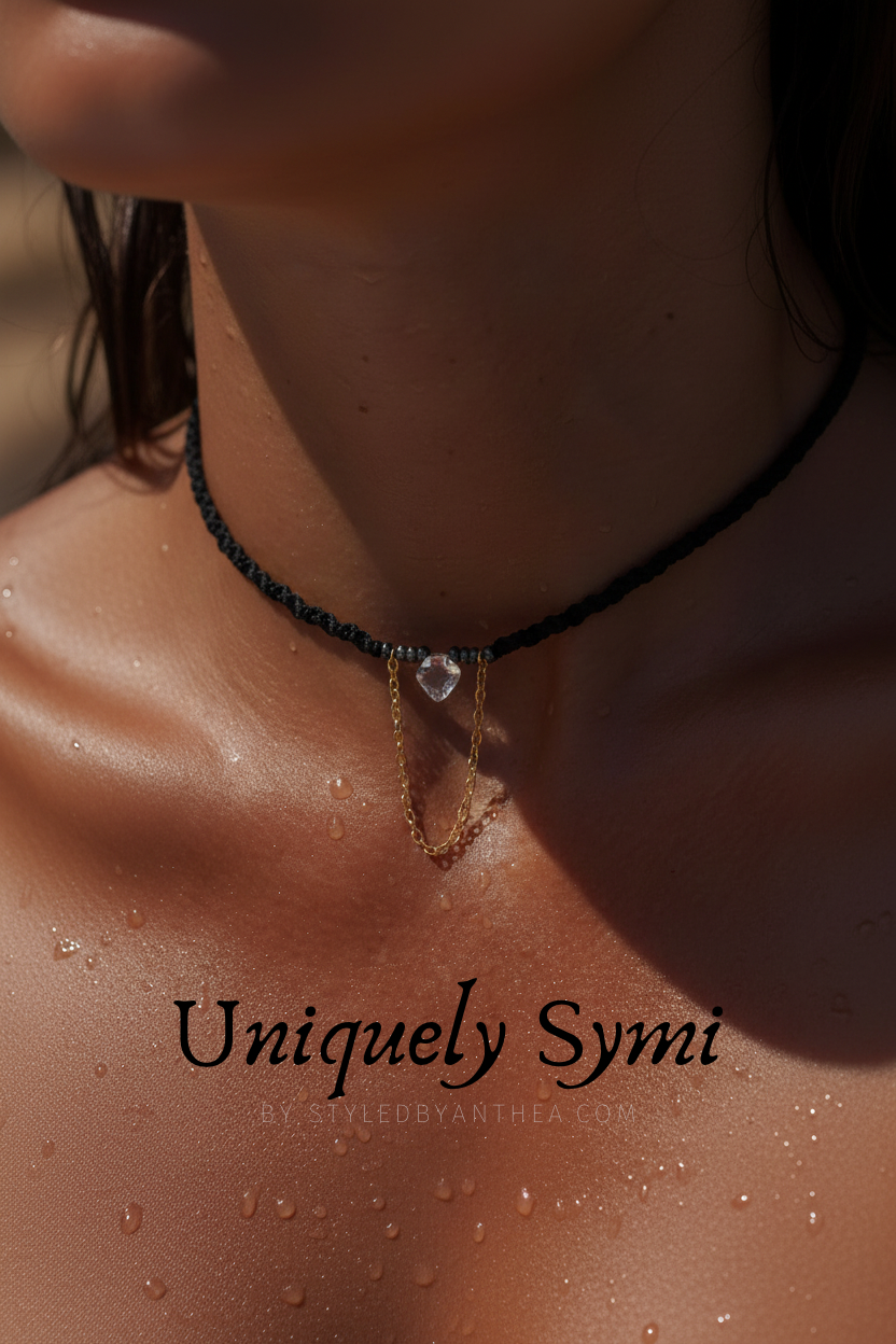 Symi Black Adjustable Necklace