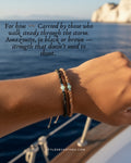 Men’s Adjustable Brown Bracelet - Minoan Amazonite