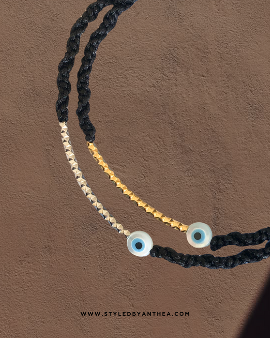 Adjustable Black Bracelet - Gorgona Evil Eye