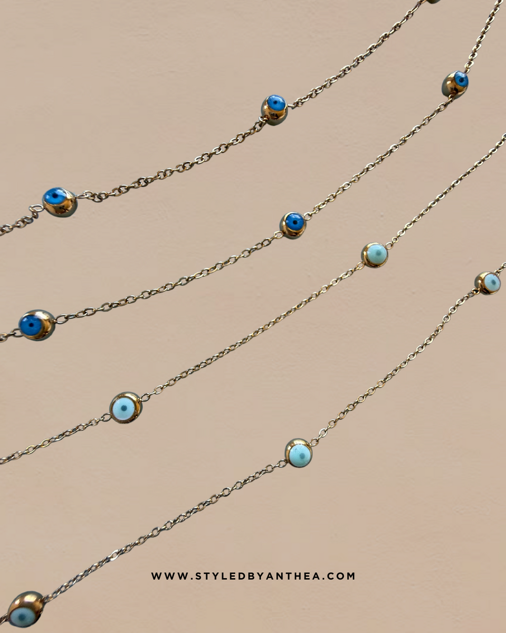 Mati Necklace (Evil Eye) - Styled by Anthea 