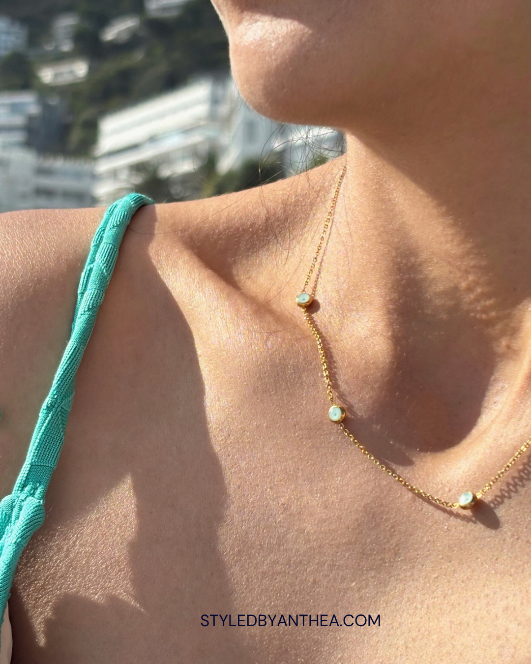 Mati Necklace (Evil Eye) - Styled by Anthea 