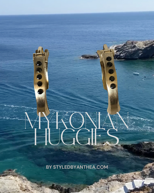 CYCLADE ~ Myconian Huggie Earrings