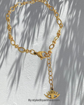 Rhodos Gold Bracelet - Evil eye