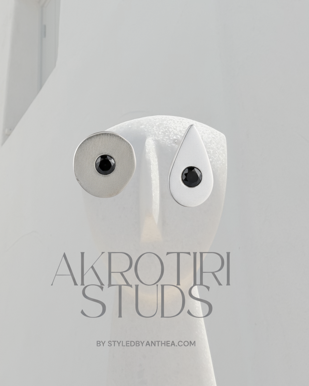 CYCLADE ~ Akrotiri Stud Earrings in Gold or Silver