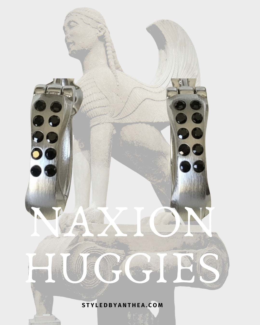 CYCLADE ~ Naxion Huggie Earrings in Gold or Silver